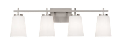 AFX Lighting - JNNV3309MBSN - Four Light Vanity - Joanna - Satin Nickel