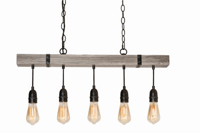 AFX Lighting - NOAP3010MBDG - Five Light Pendant - Noah - Distressed Grey