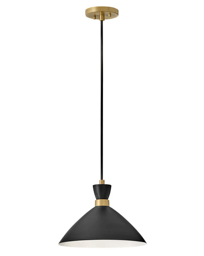 Lark - 83257BK-HB - LED Pendant - Simon - Black with Heritage Brass