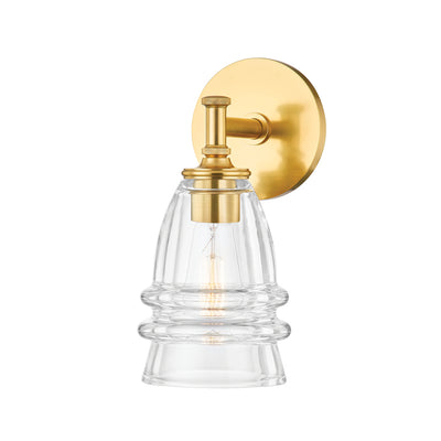 Hudson Valley - 1140-AGB - One Light Wall Sconce - Newfield - Aged Brass