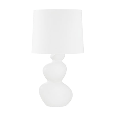 Hudson Valley - L1737-AGB/CSW - One Light Table Lamp - Kingsley - Aged Brass/Ceramic Satin White