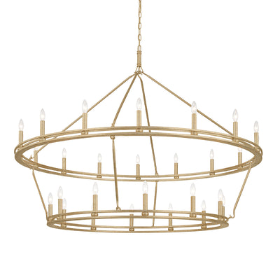 Troy Lighting - F6245-CSL - 28 Light Chandelier - Sutton - Champagne Silver Leaf