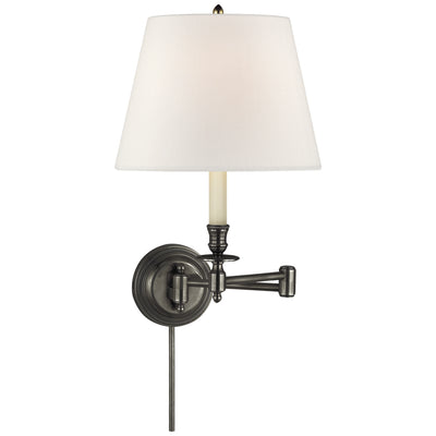 Visual Comfort Signature - S 2010BZ-L - One Light Swing Arm Wall Sconce - Candle Stick - Bronze