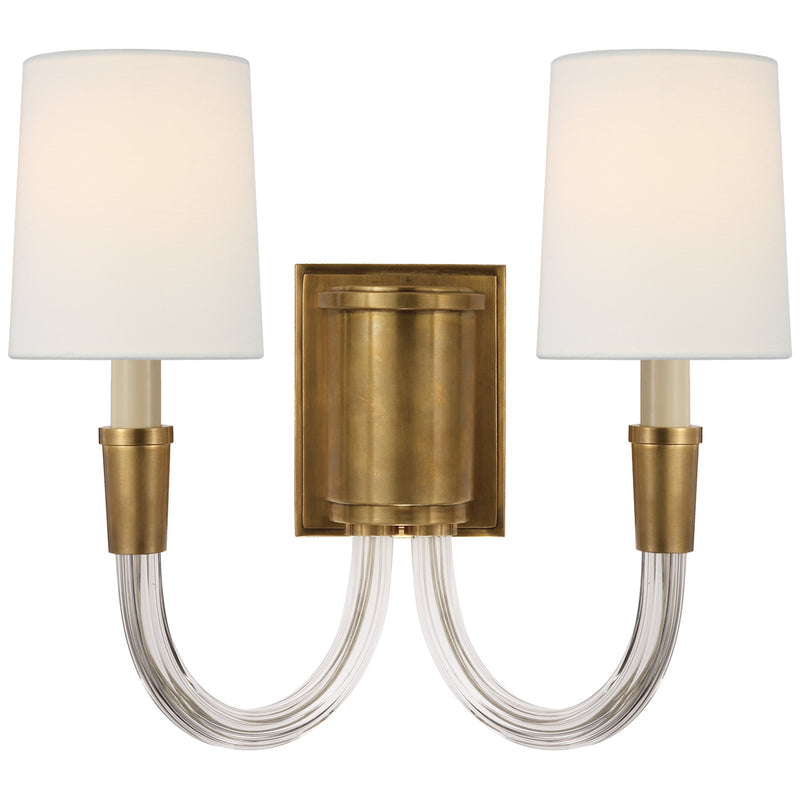 Visual Comfort Signature - TOB 2033HAB-L - Two Light Wall Sconce - Vivian - Hand-Rubbed Antique Brass