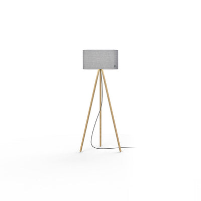 Pablo Designs - BELM FLR GRY/OAK - LED Floor Lamp - Belmont - Grey/Oak