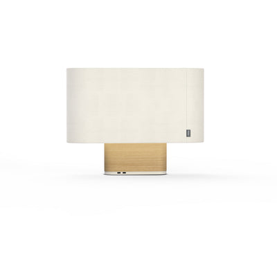 Pablo Designs - BELM TBL WHT/OAK - LED Table Lamp - Belmont - White/Oak