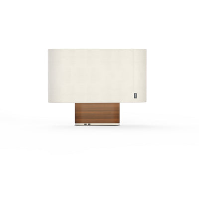 Pablo Designs - BELM TBL WHT/WAL - LED Table Lamp - Belmont - White/Walnut