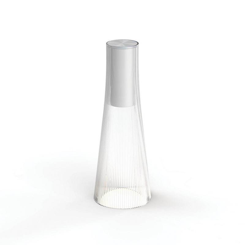 Pablo Designs - CAND CLR - LED Table Lamp - Candel - Clear/Silver