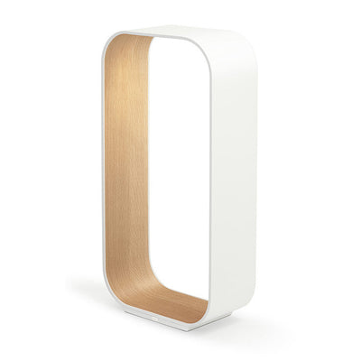Pablo Designs - CONT LRG WHT/OAK - LED Table Lamp - Contour - White/ White Oak