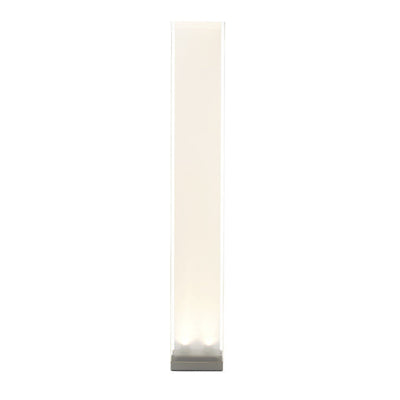 Pablo Designs - CORT 72 - Two Light Floor Lamp - Cortina - Clear Shade / White Diffuser / Silver Base
