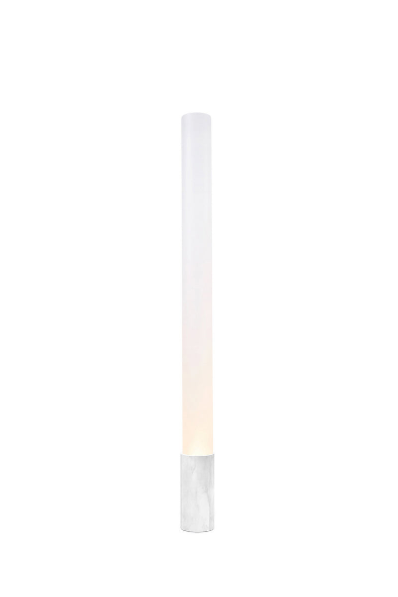 Pablo Designs - ELIS 60 MRBL WHT - One Light Floor Lamp - Elise - White Marble