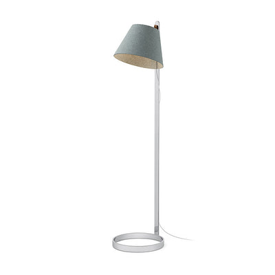 Pablo Designs - LANA FLR ARCT/GRY CRM - LED Floor Lamp - Lana - Arctic Blue/Grey- Chrome Stem