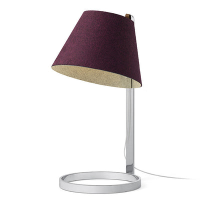 Pablo Designs - LANA LRG TBL PLUM/GRY CRM - LED Table Lamp - Lana - Plum/Grey- Chrome