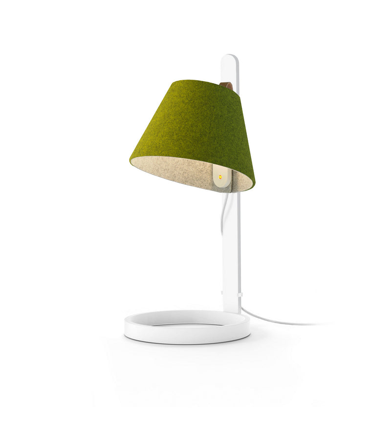 Pablo Designs - LANA MINI TBL MOSS/GRY WHT - LED Table Lamp - Lana - Moss/Grey- White Stem