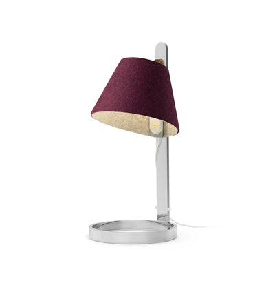 Pablo Designs - LANA MINI TBL PLUM/GRY CRM - LED Table Lamp - Lana - Plum/Grey- Chrome