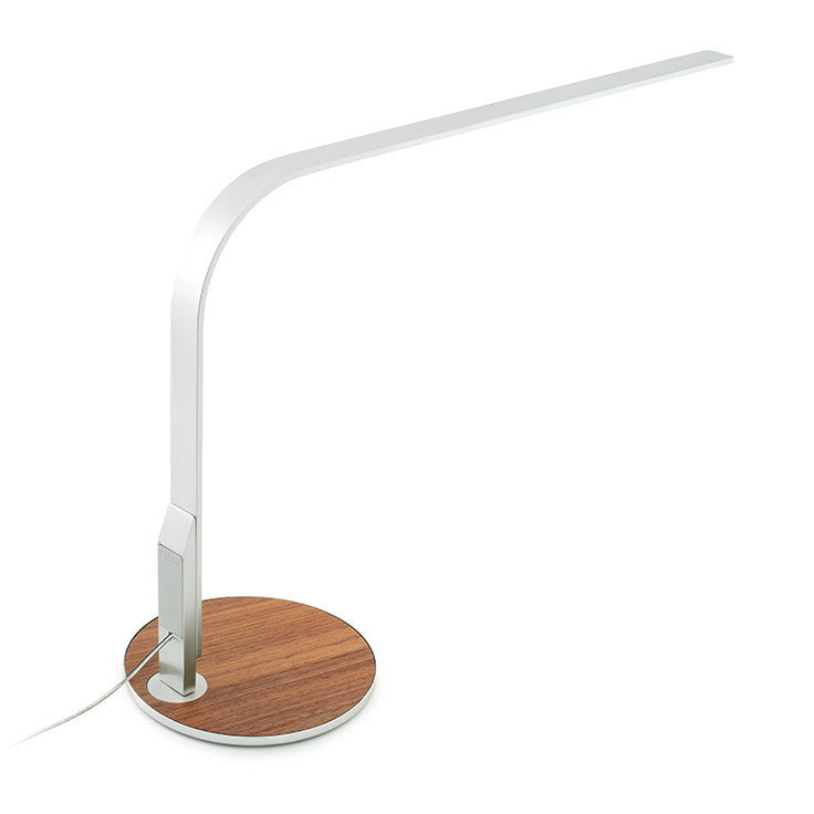 Pablo Designs - LIM 360 ALU/WAL - LED Table Lamp - LIM 360 - Aluminum/Walnut