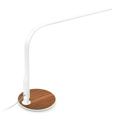 Pablo Designs - LIM 360 WHT/WAL - LED Table Lamp - LIM 360 - White/Walnut