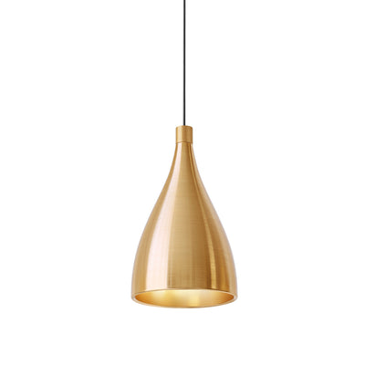 Pablo Designs - SWEL SNG XL NRW BRA/BRA - LED Pendant - Brass Exterior/ Brass Interior