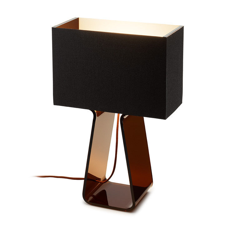 Pablo Designs - TT 14 CHR/CHR - One Light Table Lamp - Tube Top - Charcoal shade / Charcoal body