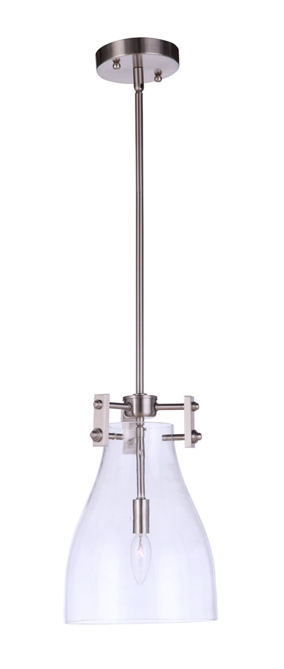 Craftmade - 55891-BNK - One Light Mini Pendant - Chardonnay - Brushed Polished Nickel