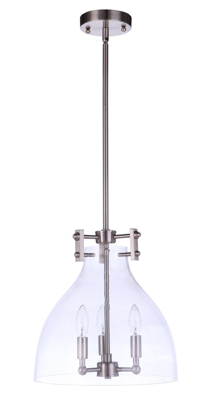 Craftmade - 55893-BNK - Three Light Pendant - Chardonnay - Brushed Polished Nickel