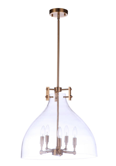 Craftmade - 55895-SB - Five Light Pendant - Chardonnay - Satin Brass
