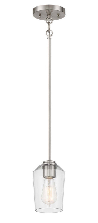 Craftmade - 56191-BNK - One Light Mini Pendant - Shayna - Brushed Polished Nickel