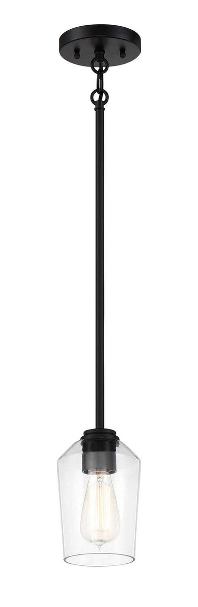 Craftmade - 56191-FB - One Light Mini Pendant - Shayna - Flat Black