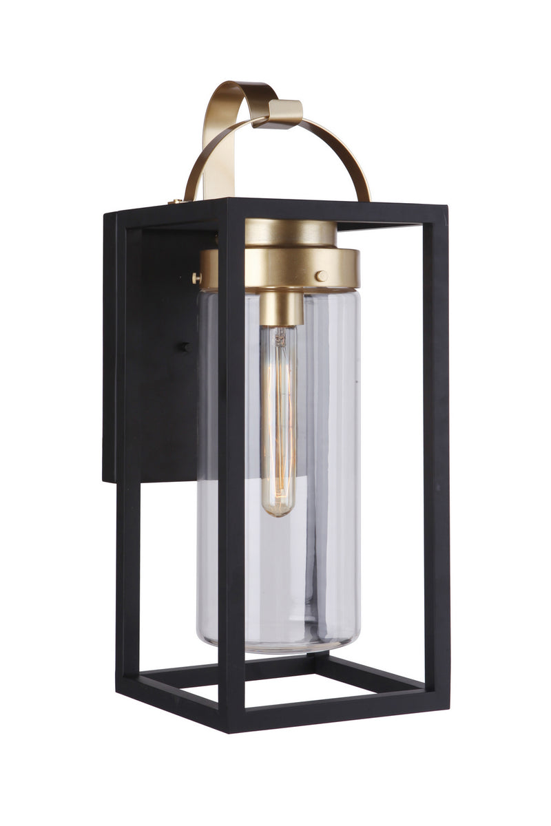 Craftmade - ZA4814-MNSB - One Light Outdoor Wall Mount - Neo - Midnight/Satin Brass