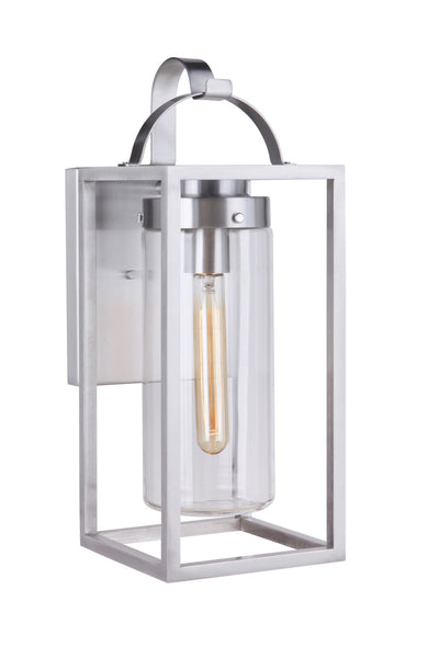 Craftmade - ZA4824-SA - One Light Outdoor Lantern - Neo - Satin Aluminum