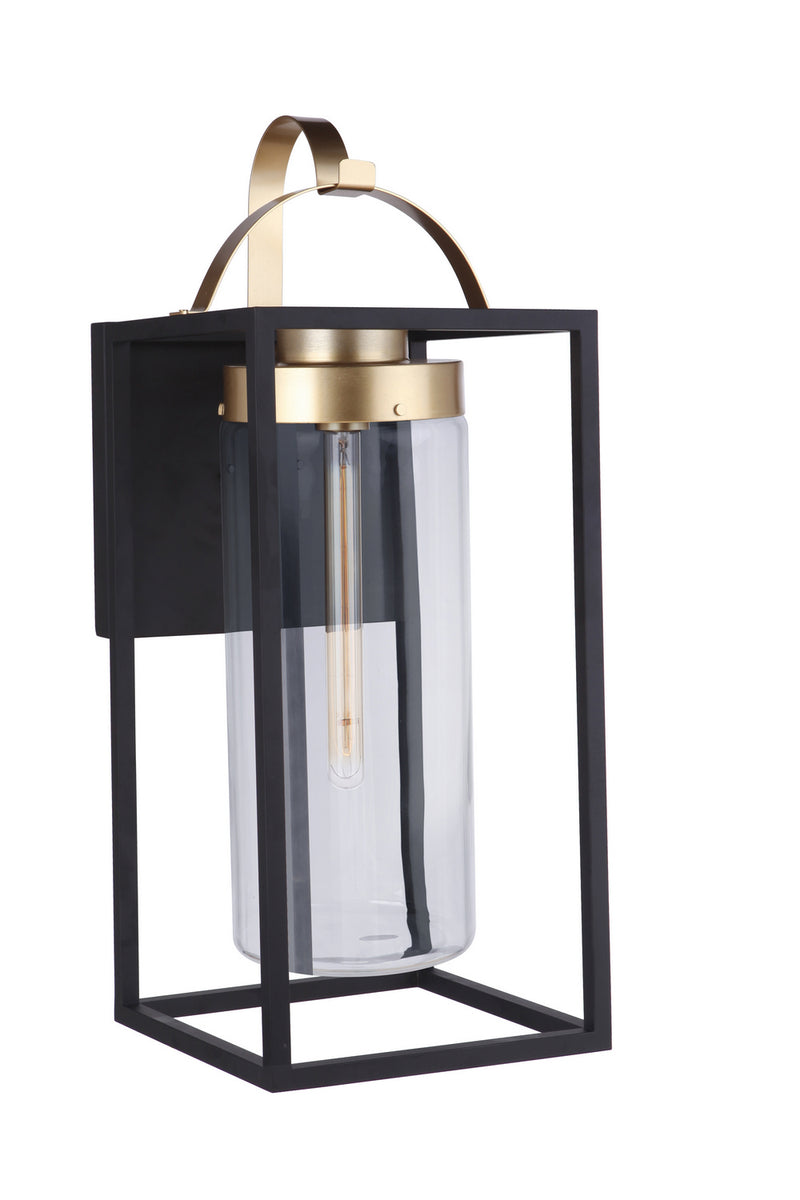 Craftmade - ZA4834-MNSB - One Light Outdoor Wall Mount - Neo - Midnight/Satin Brass