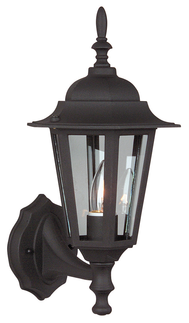 Straight Glass Cast Outdoor Lantern