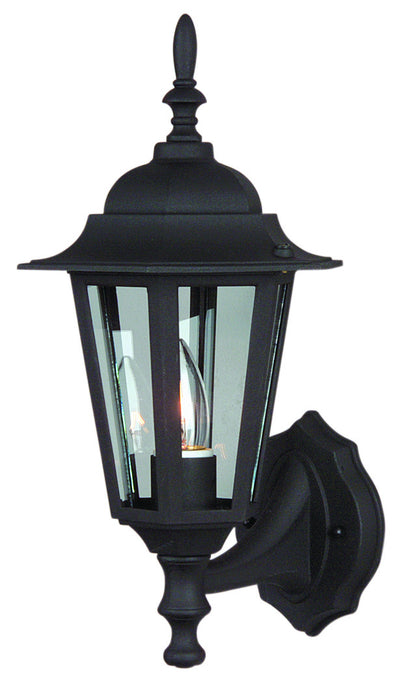Straight Glass Cast Outdoor Lantern