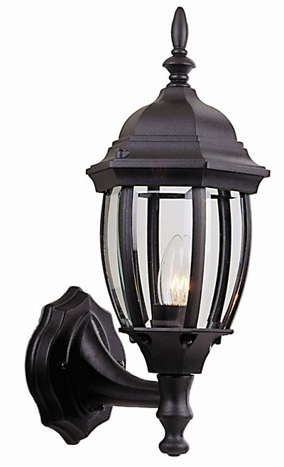 Craftmade - Z268-TB - One Light Wall Mount - Bent Glass Cast - Matte Black