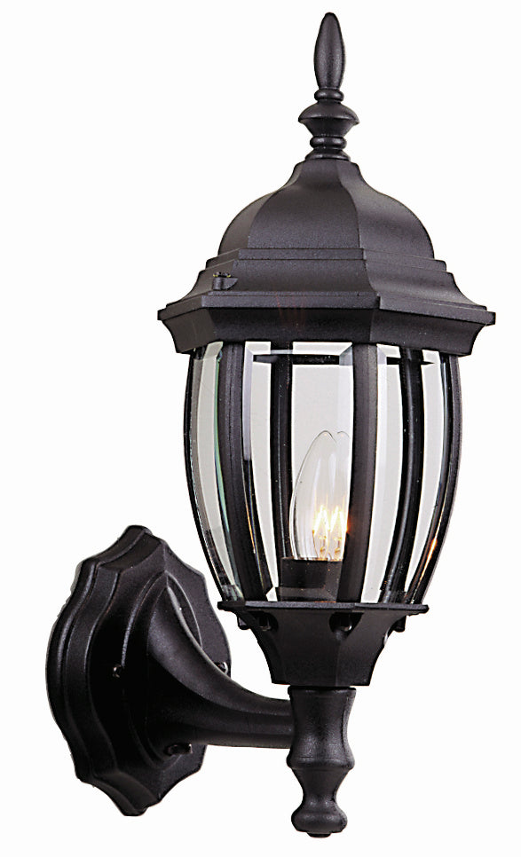 Craftmade - Z268-TB - One Light Wall Mount - Bent Glass Cast - Matte Black