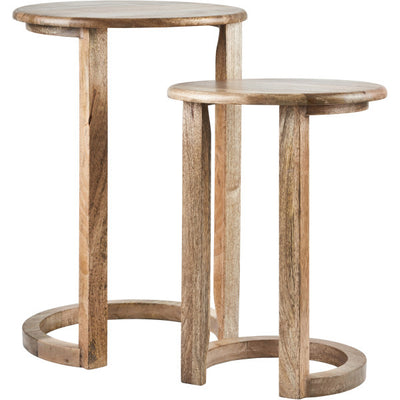 Renwil - TA434 - Set Of 2 Side Tables - Nested - Vincent - Natural