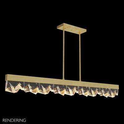 Fine Art - 931340-2ST - LED Linear Pendant - Strata - Gold