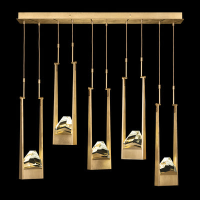 Fine Art - 932140-2ST - LED Linear Pendant - Strata - Gold