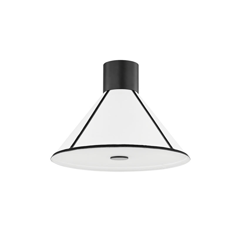 Troy Lighting - C8718-SBK - One Light Semi Flush Mount - Forrest