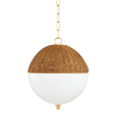 Mitzi - H603701S-AGB - One Light Pendant - Summer - Aged Brass