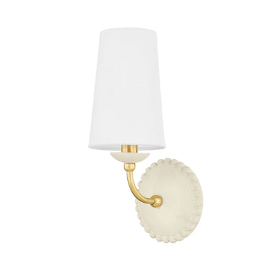 Mitzi - H663101-AGB/CAI - One Light Wall Sconce - Rhea - Aged Brass/Ceramic Antique Ivory