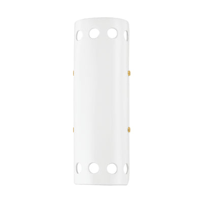 Mitzi - H705102-AGB/CGW - Two Light Wall Sconce - Jean - Aged Brass/Ceramic Gloss White