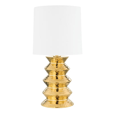Mitzi - HL617201B-AGB/CGD - One Light Table Lamp - Zoe - Aged Brass Ceramic Gold
