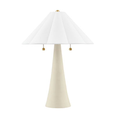Mitzi - HL676202-AGB/CAI - Two Light Table Lamp - Alana - Aged Brass/Ceramic Antique Ivory