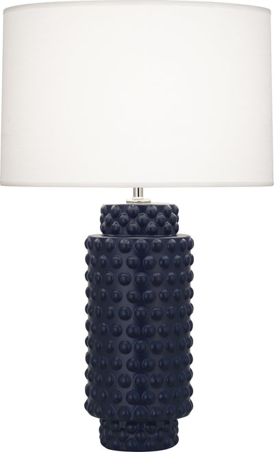 Robert Abbey - MMB08 - One Light Table Lamp - Dolly - Matte Midnight Blue Glazed Textured