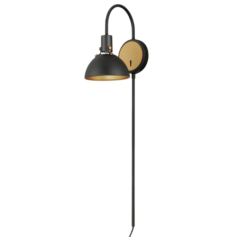 Maxim - 12041ABBK - One Light Wall Sconce - Dawn - Antique Brass / Black