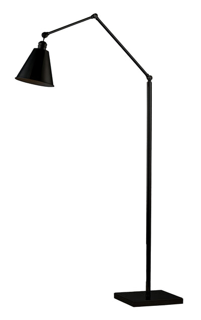 Maxim - 12228BK - One Light Floor Lamp - Library - Black
