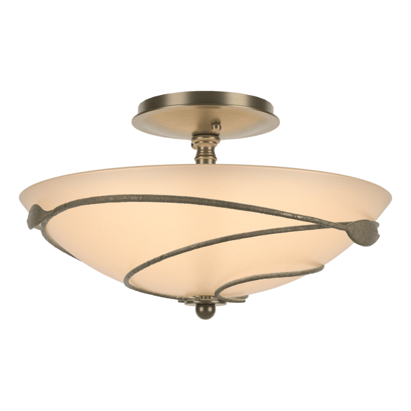 Forged 13-Inch Two Light Semi-Flush Mount