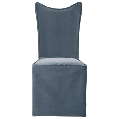 Uttermost - 23577-2 - Armless Chair, Set Of 2 - Delroy - Light Smoke Gray
