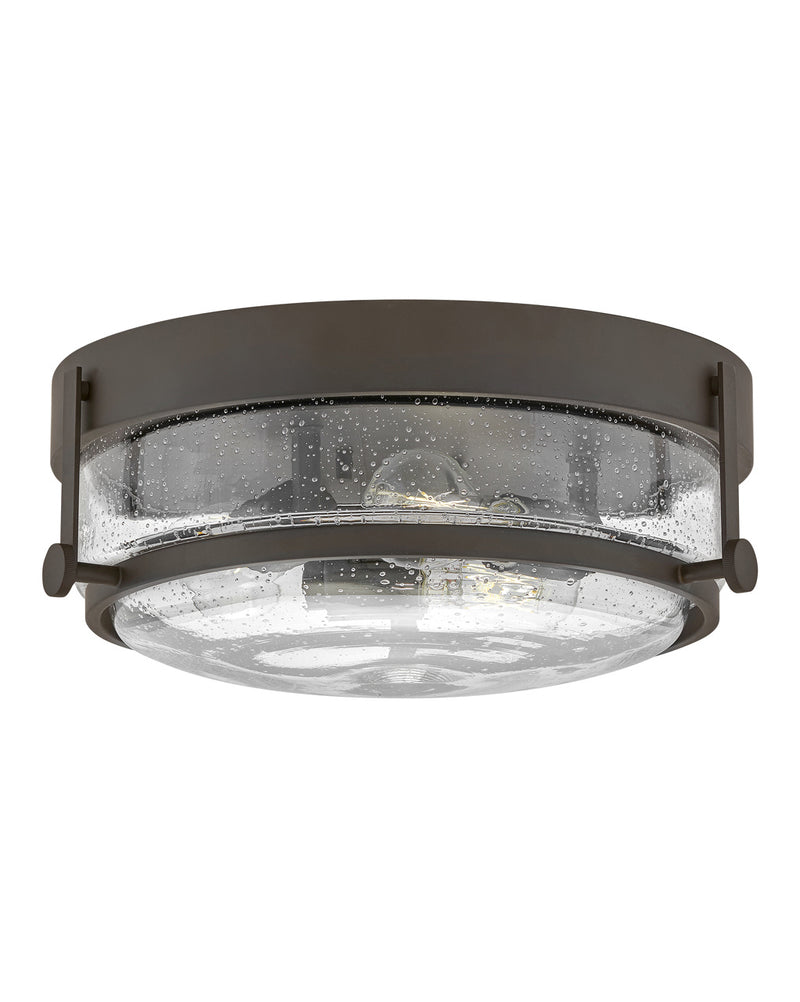Hinkley - 3640OZ-CS - LED Flush Mount - Harper - Oil Rubbed Bronze with Clear Seedy glass